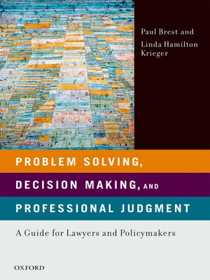 cover image of Problem Solving, Decision Making, and Professional Judgment